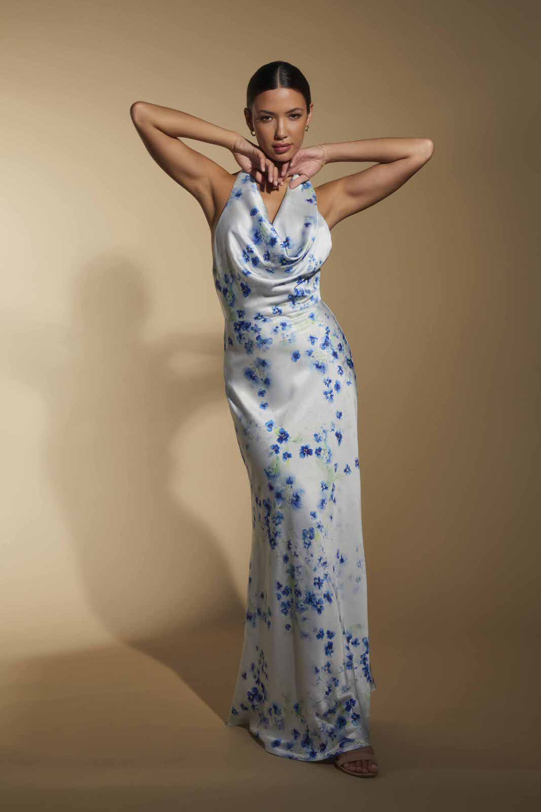 jarlo maxi dress Jarlo Lenny Bridal strapless asymmetric corset detail maxi dress in ivory