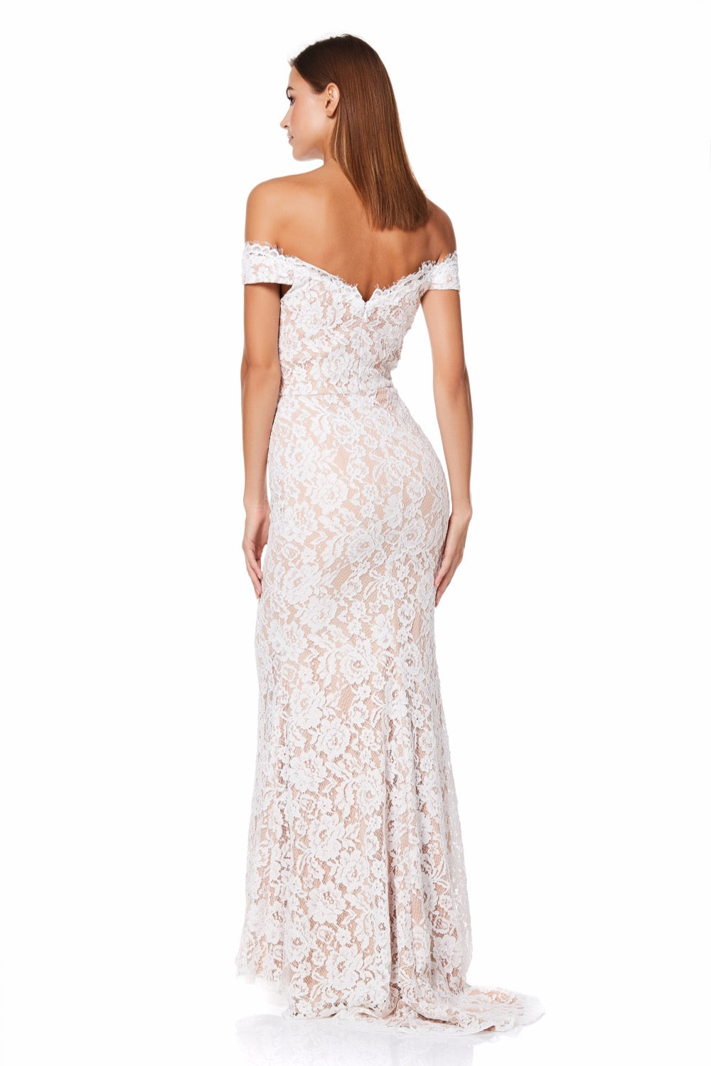 Vanessa Bardot All Over Lace Maxi Dress