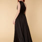 Jarlo black one shoulder maxi dress with cut out detail