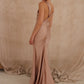 Mika Cowl Front Maxi Dress With Strappy Back Detail