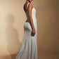 Senia Square Neck Maxi Dress With Button Back