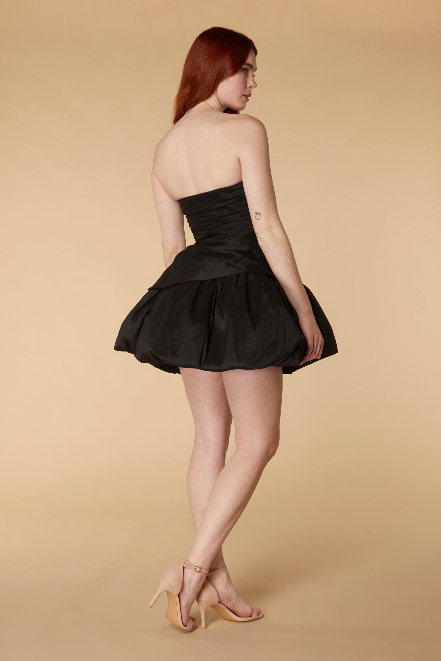 Rosie Strapless Mini with Voluminous Ruffle Skirt