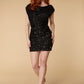 Jarlo black sequin mini dress