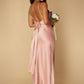 Rose Cami Strap Maxi Dress with Tie Back Detail