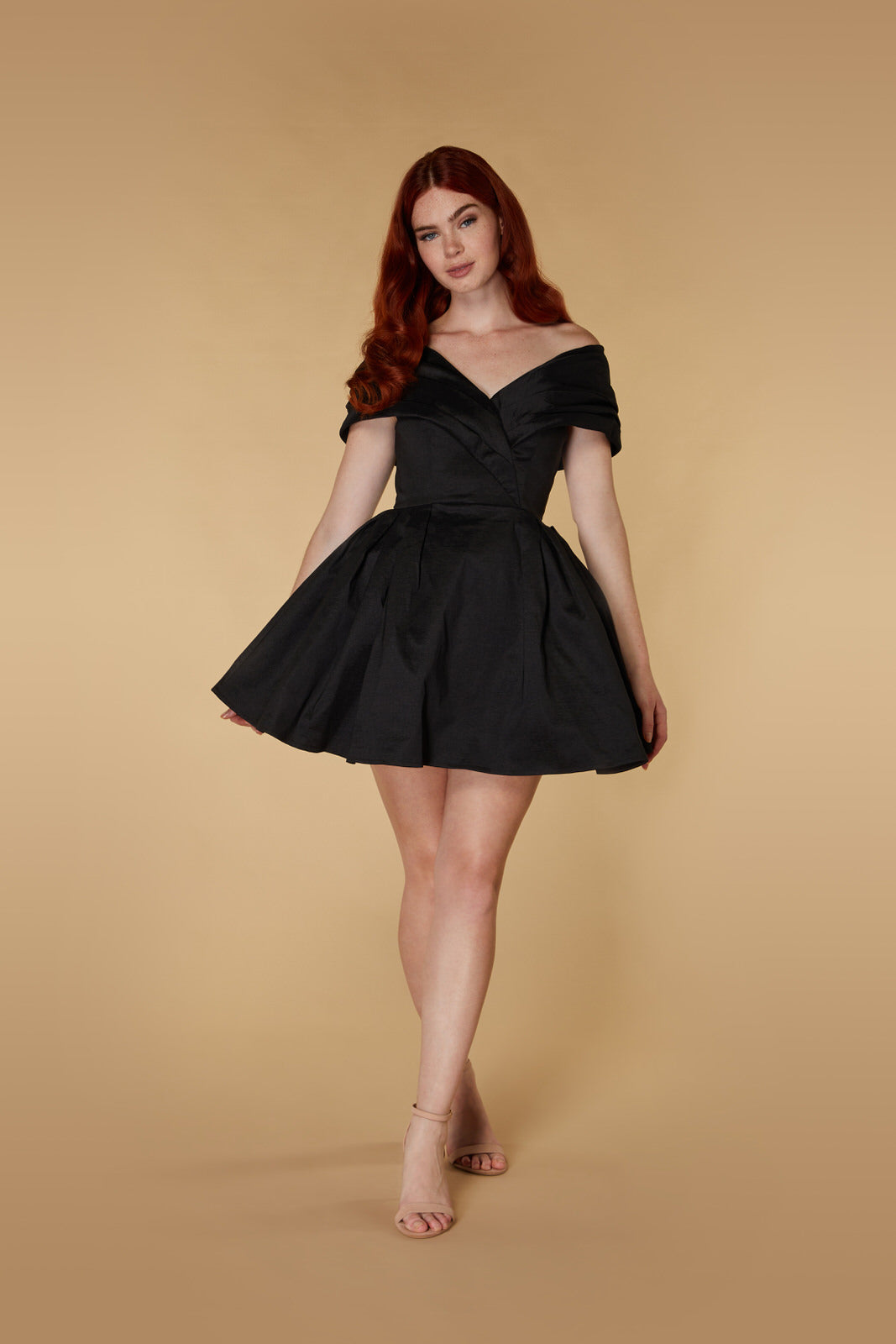Jarlo's Belle Bardot Mini Dress with Voluminous Tulle Skirt in Black – Jarlo London