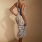 Mila Corset All Over Lace Midi Dress