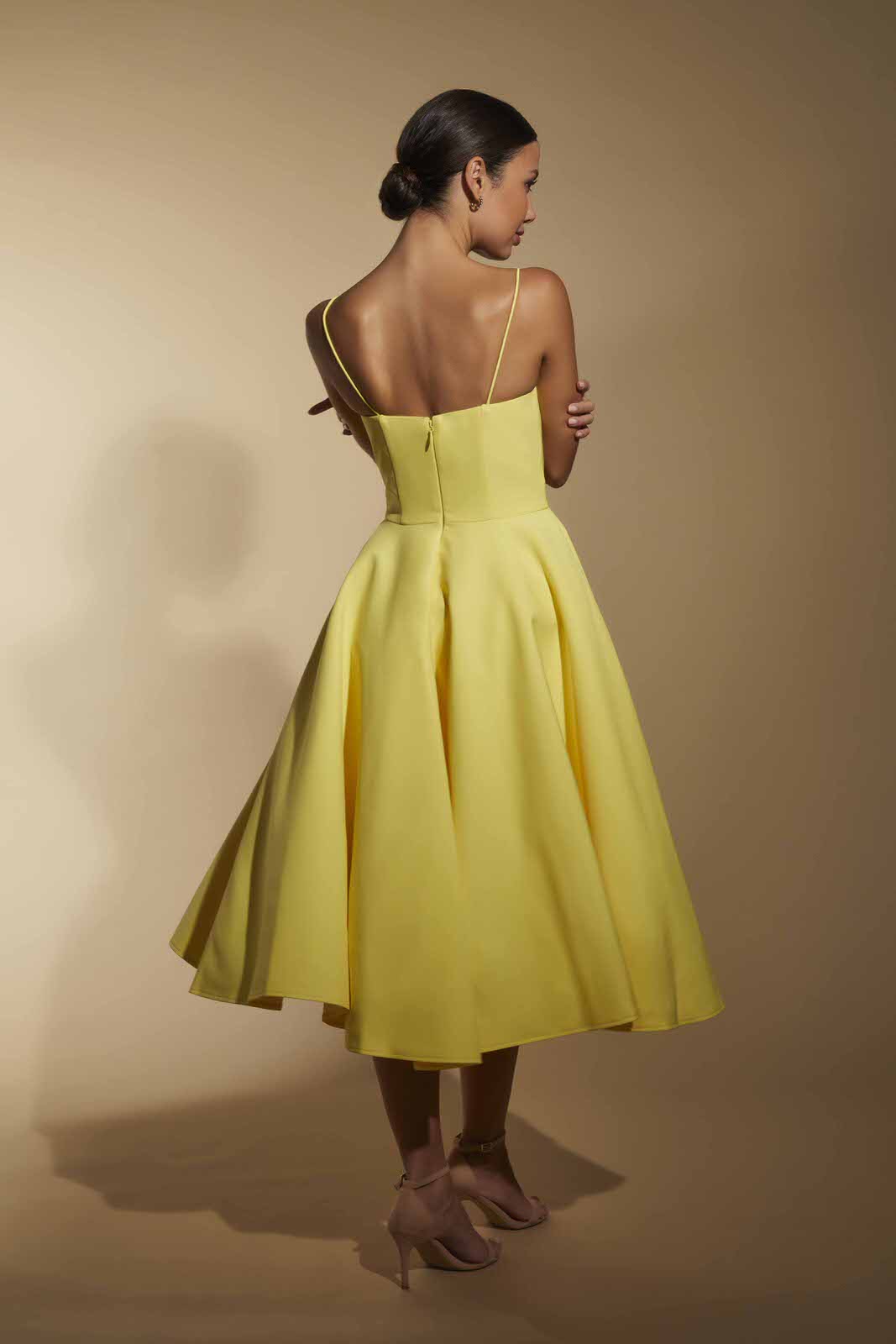 Jones Skater Midi Dress with Cami Straps