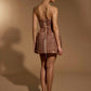 Layla Corset Detail Sequin Mini Dress