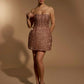 Layla Corset Detail Sequin Mini Dress
