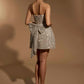 Jess Strapless Sequin Mini Dress with Bow Detail