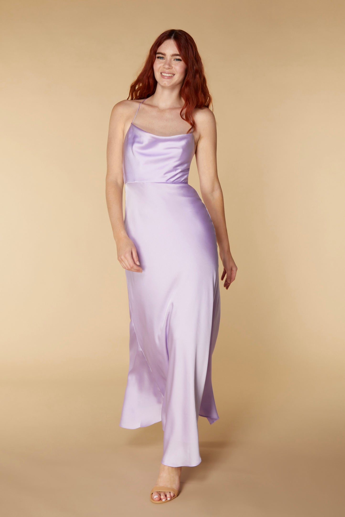 Aida Open Back Maxi Dress with Tie Strap Detail