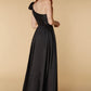 Belle One Shoulder Bow Detail Maxi Dress