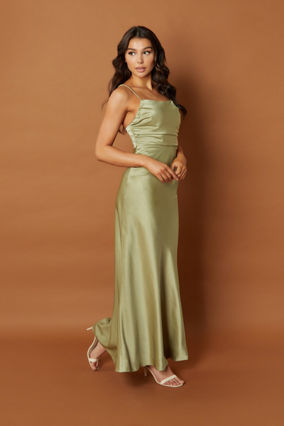 Jarlo's Caden Halter Neck Maxi Dress in Red - Jarlo London
