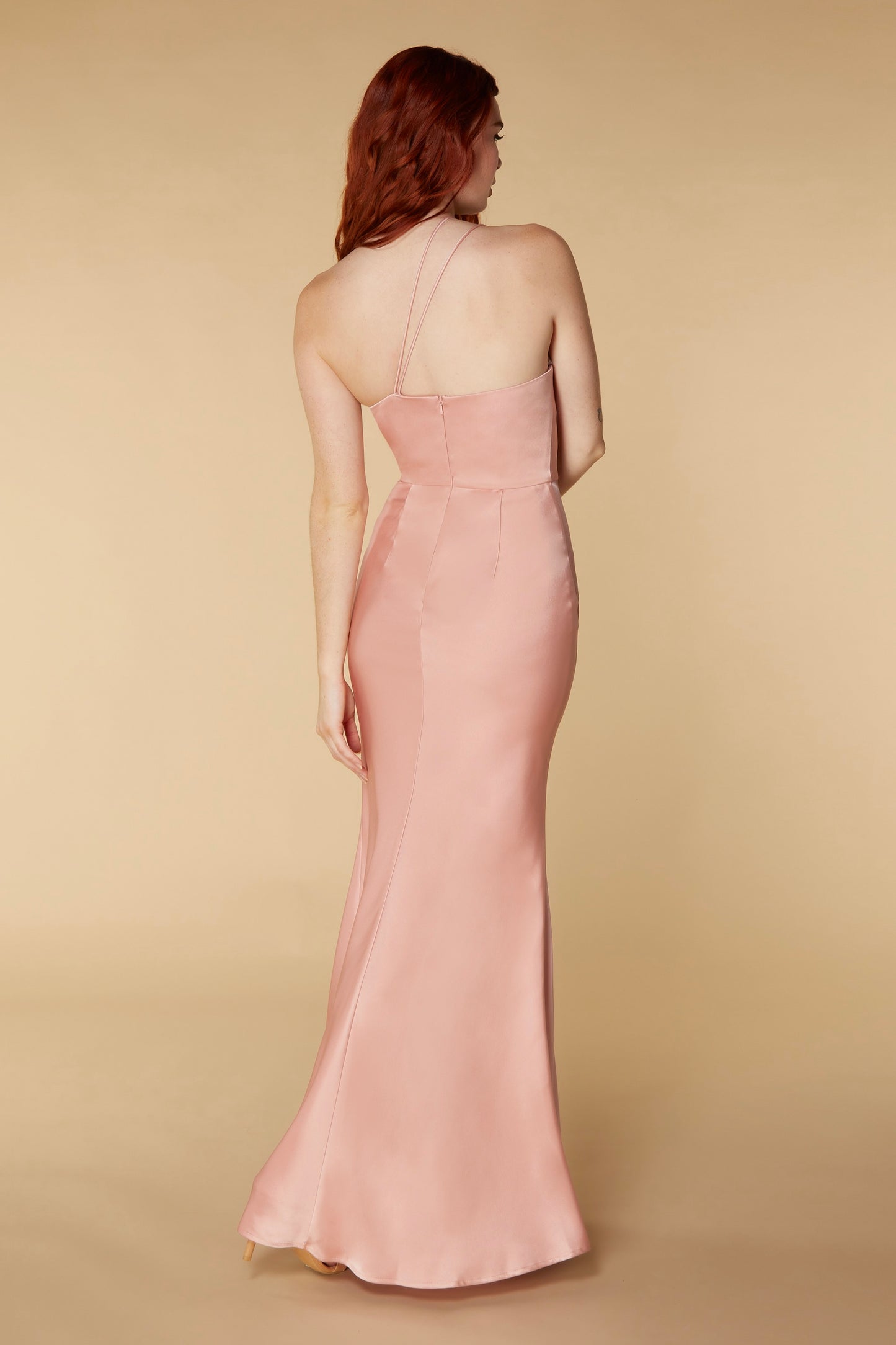 Juni One Shoulder Maxi with Asymmetric Cowl Neck