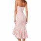 Cleo All Over Lace Cami Strap Midi Dress