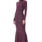 Gigi High Neck Open Back Knit Maxi Dress