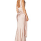 Gabriella Cowl Neck Fishtail Gown with Open Back