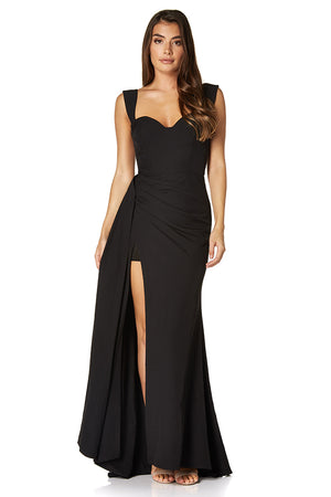 Melody Sweetheart Neckline Fishtail Maxi Dress with Side Split – Jarlo  London