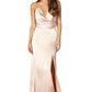 Stella Deep V Neck Open Back Dress with Side Split