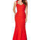Rebecca Strap Maxi Dress with Pleated Sweetheart Neckline