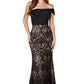 Trisha One Shoulder Sleeve Midi Dress with Lace Detail