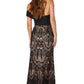 Trisha One Shoulder Sleeve Midi Dress with Lace Detail