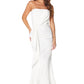 Maple Strapless Fishtail Maxi Dress with Drape Detail and Train
