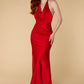 Edda Cowl Neck Satin Maxi Dress with Open Back