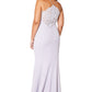 Jarlo sliver maxi dress with lace back and buttons