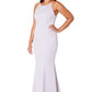 Jarlo silver fishtail maxi dress